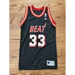 Alonzo Mourning #33 Miami Heat NBA Vintage 90s Champion Jersey Youth Large 14-16